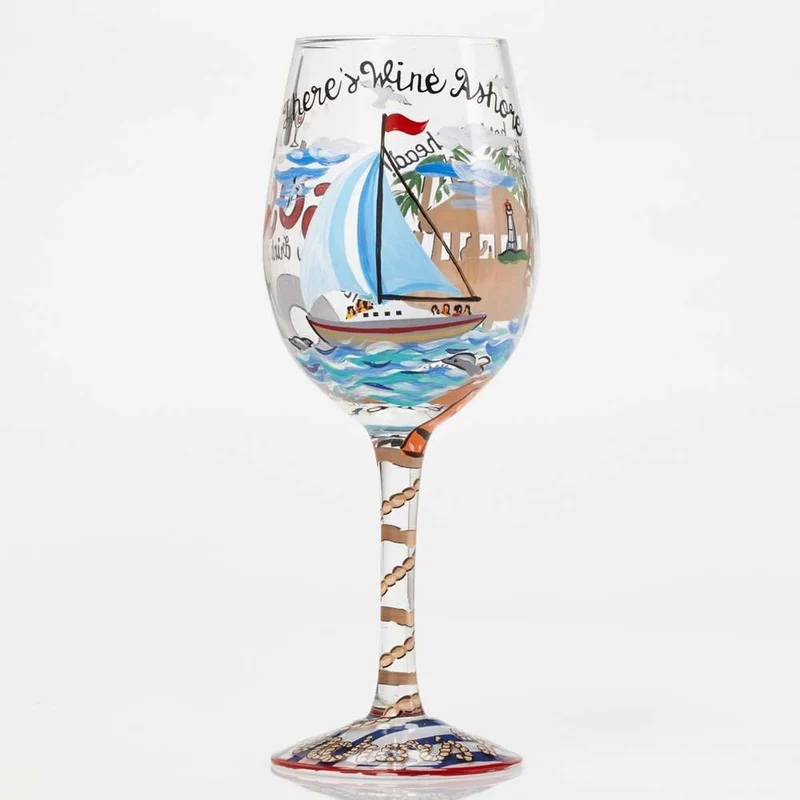 Anchor's Away Wine Glass by Lolita®