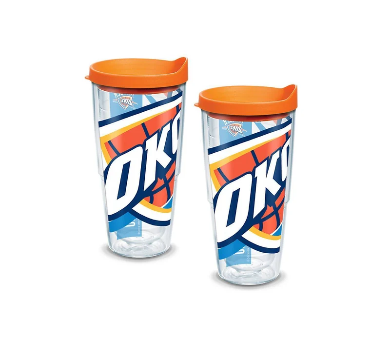 Oklahoma City Thunder Colossal 24 oz. Tervis Tumbler with Lid - (Set of 2)