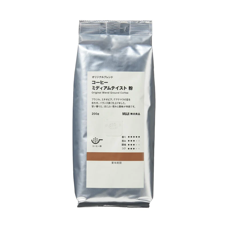 MUJI Original Blend Ground Coffee Medium Taste 200g