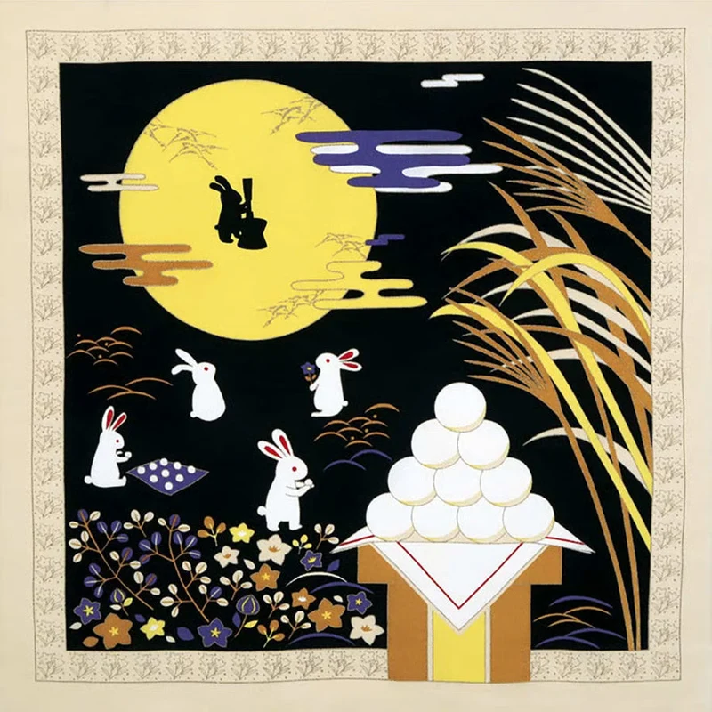 Furoshiki Saijiki - O Tsukimi (68 cm)