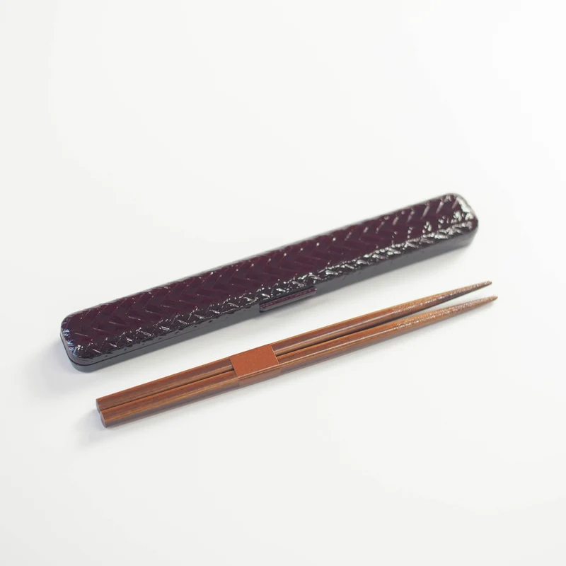 Baguettes rectangulaires Ajiro (châtains, 18 cm)