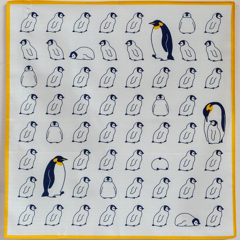 Furoshiki Pingouins (50 cm)