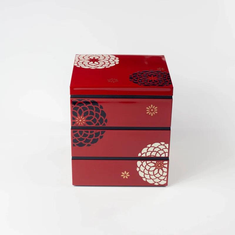 Bento Ojyu Pique-Nique (15x15 cm, 3 étages)
