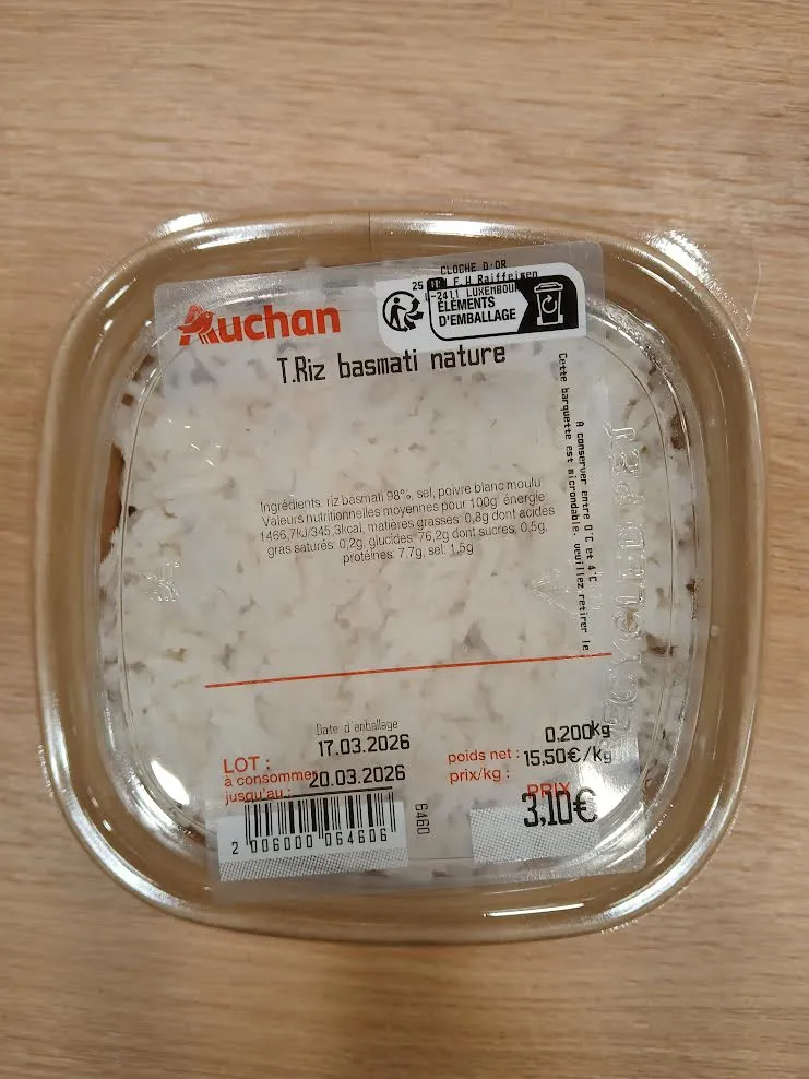 Riz basmati nature