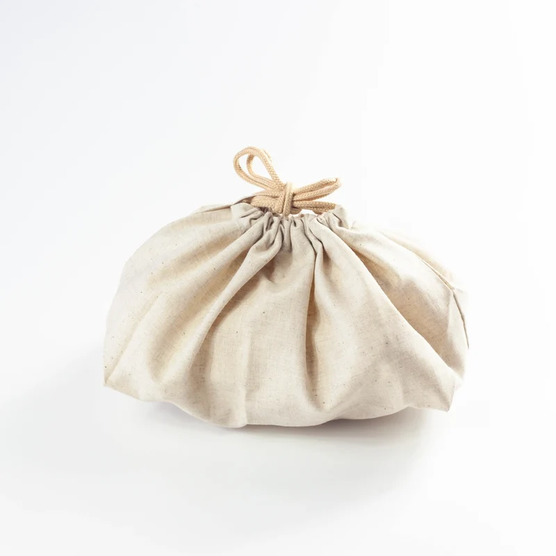Sac en lin (ivoire, large)