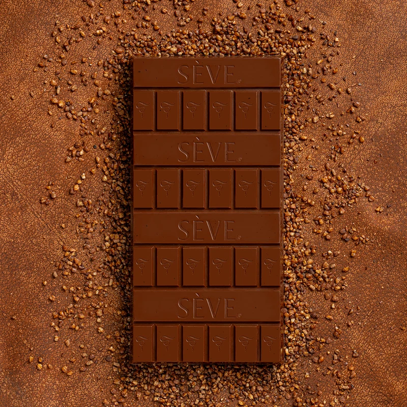 Tablette chocolat au lait et sarrasin torréfié