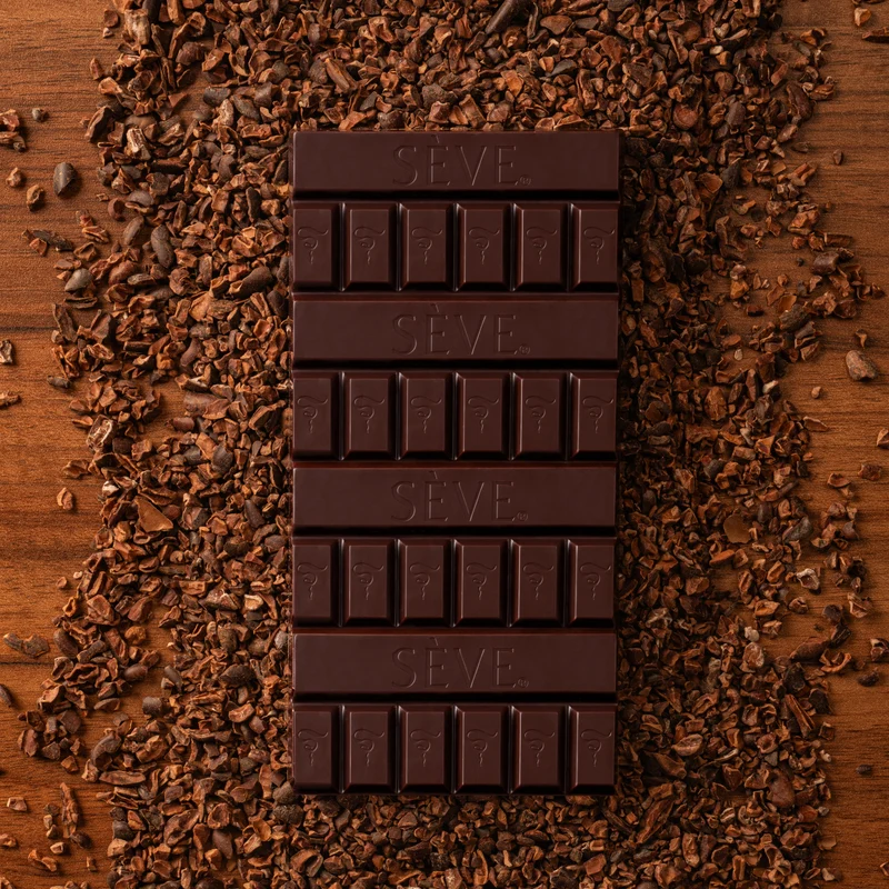 Tablette chocolat noir au grué de cacao