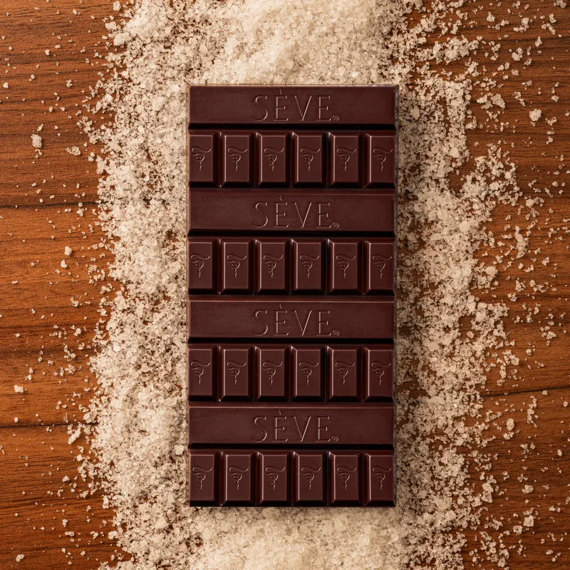 Tablette de chocolat noir à la fleur de sel