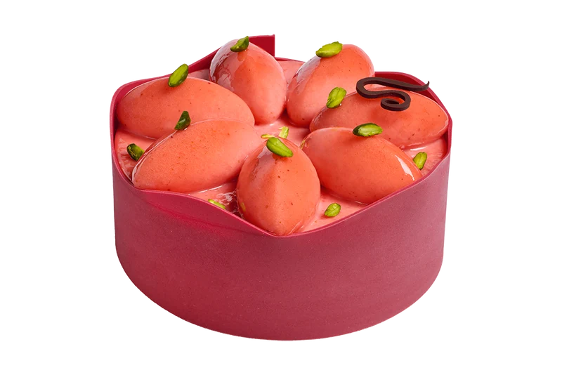 La Bastide – Entremets glacé artisanal fraise & nougat glacé