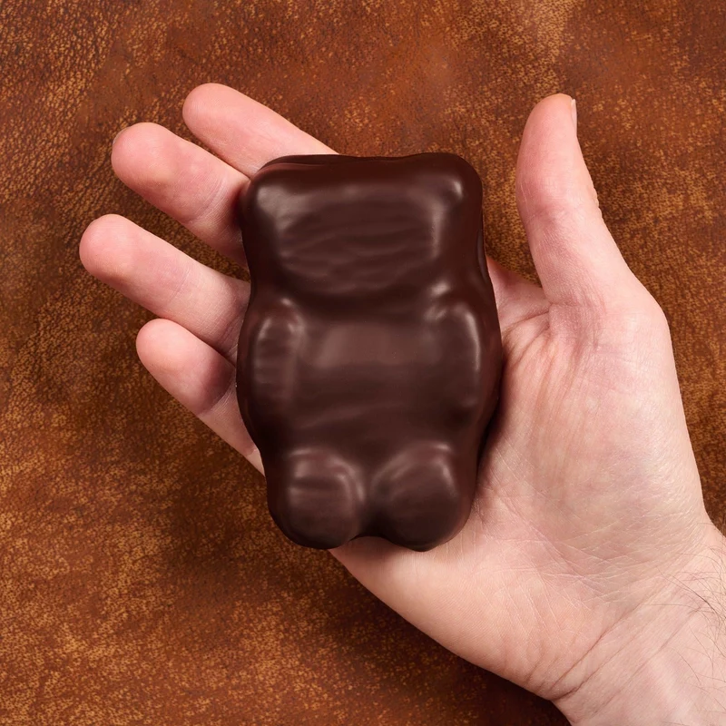 Ourson guimauve au chocolat noir