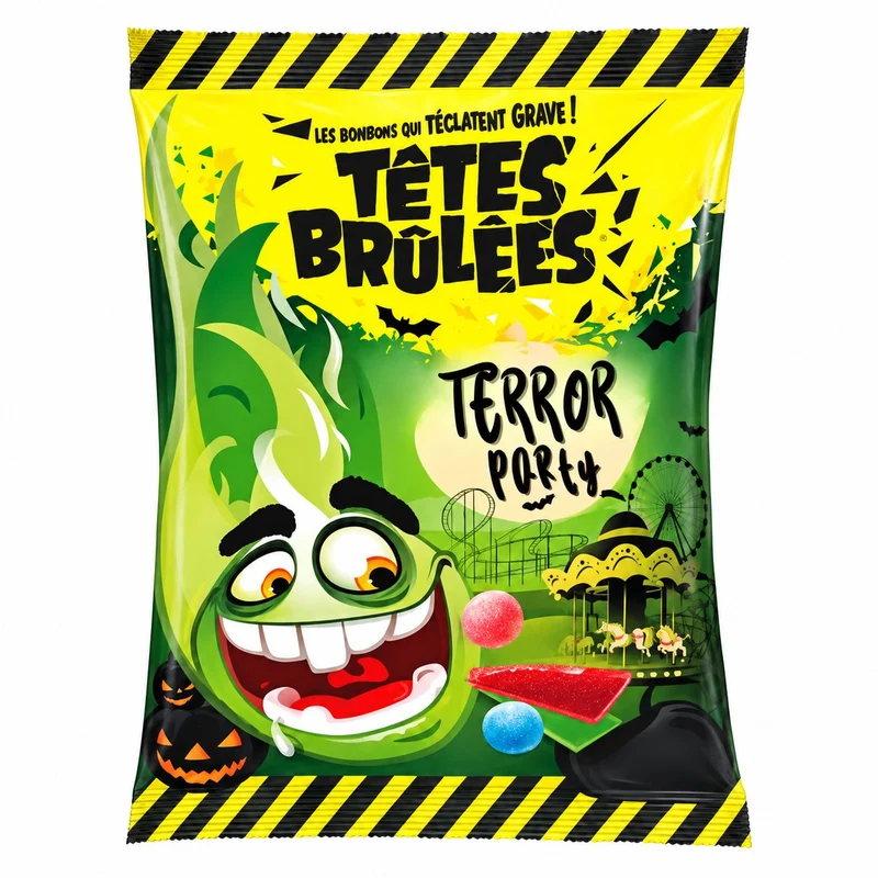 Bonbons Terror Party Têtes Brûlées – sachet Halloween