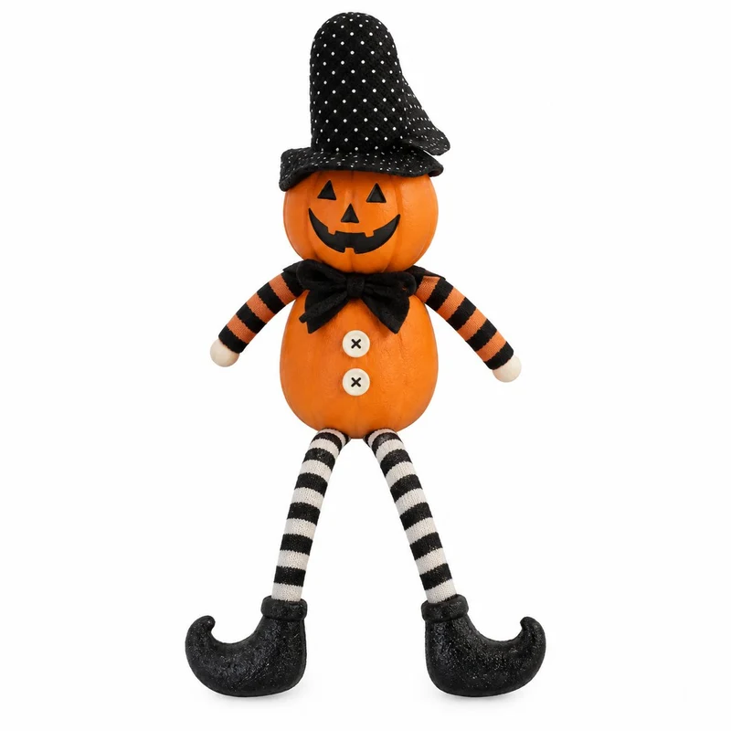 Poupée décorative d’Halloween en polyester - Orange