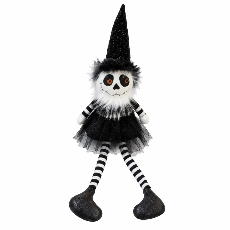 Poupée décorative d’Halloween en polyester - Noir