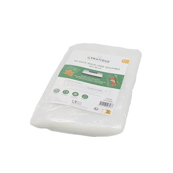 Sachet de 50 sacs sous-vide gaufrés 20 × 30 cm Le Pratique