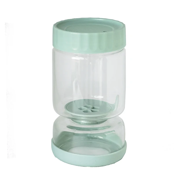 Bocal à cornichons en verre avec séparateur silicone 900 ml Pebbly