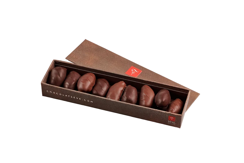 Boîte de Dattes Chocolatées – Dattes Fourrées & Enrobées de Chocolat