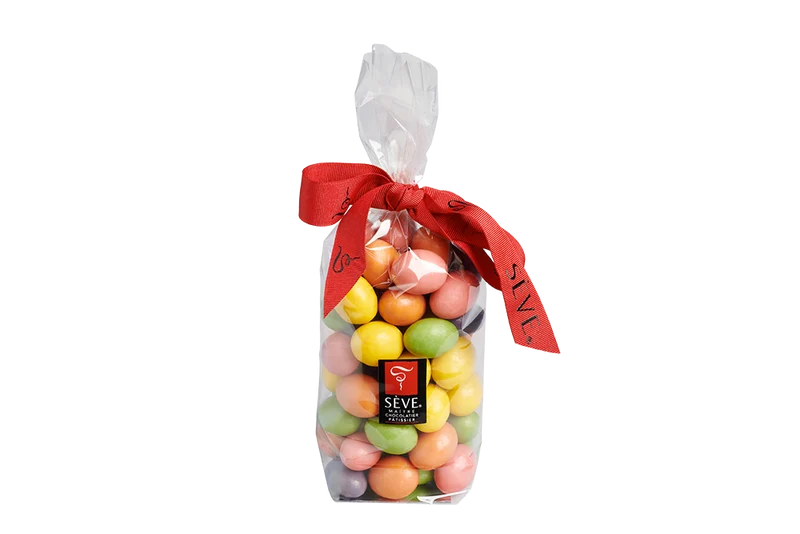 Sachet d’Œufs Nougatine Sève – Mini Œufs Croquants en Chocolat – 250 g