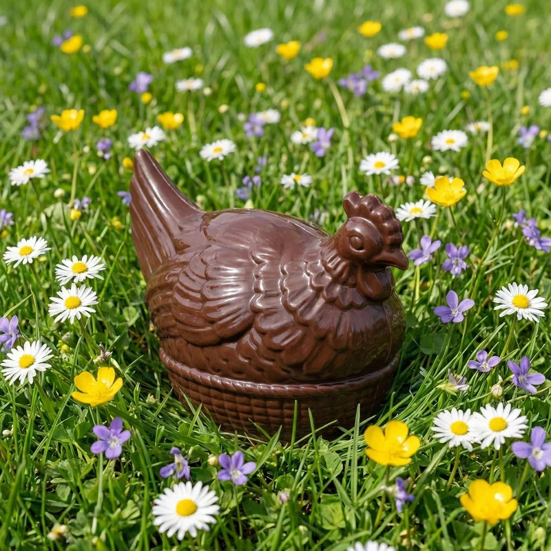Ma Belle Cocotte Noir – Poule géante en chocolat noir 1,2 kg