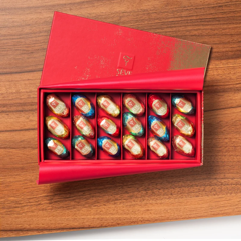 Boîte de bonbons de chocolats liqueur