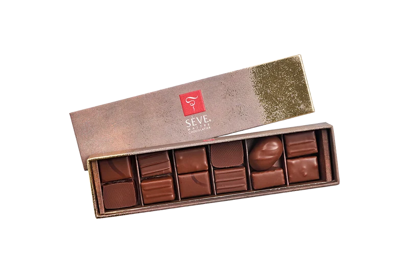 Boîte de bonbons de chocolat au lait – Ballotin de chocolats assortis