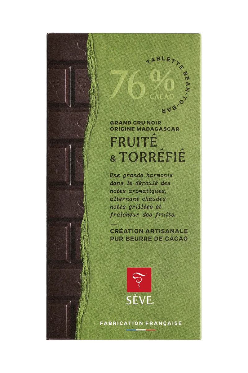 Madagascar - Tablette de chocolat noir 76 % de cacao