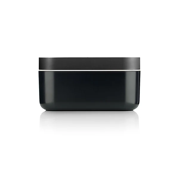 Moule et bac à glaçons Ice Box en silicone souple et plastique noir 132 glaçons Lékué
