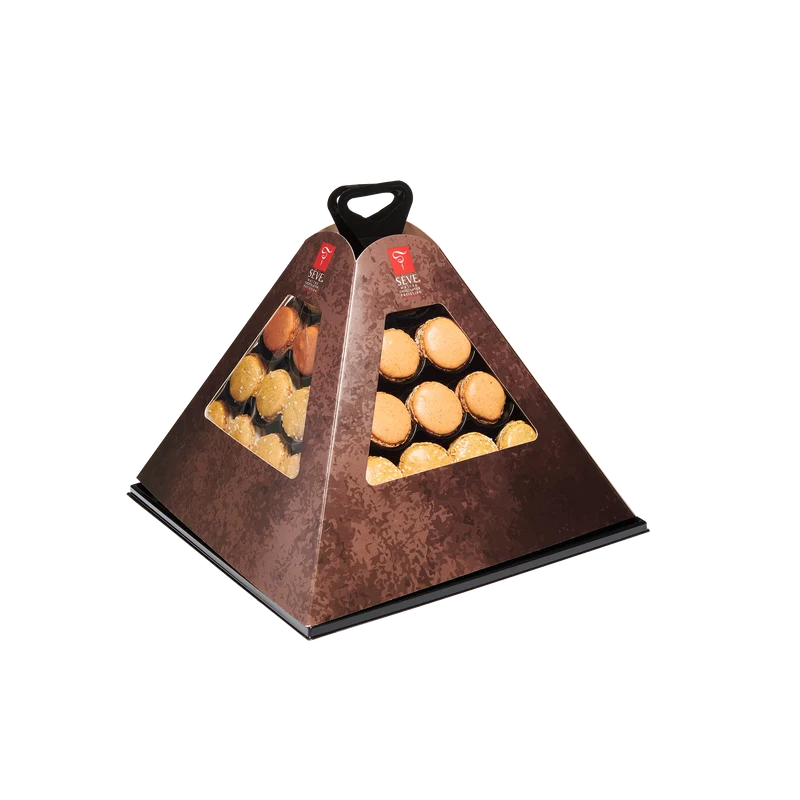 Macarons salés pyramide moderne