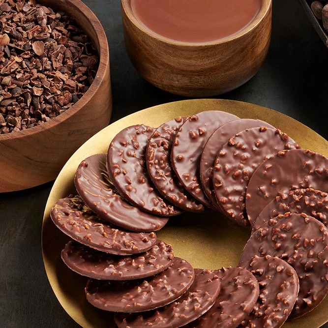 Croquette lait - Palets de chocolat au lait aux amandes