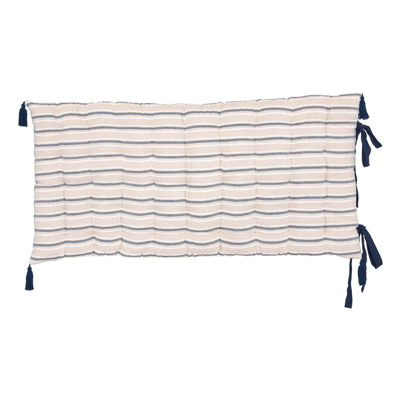 Matelas de sol rayé 60x120 cm - Bleu foncé