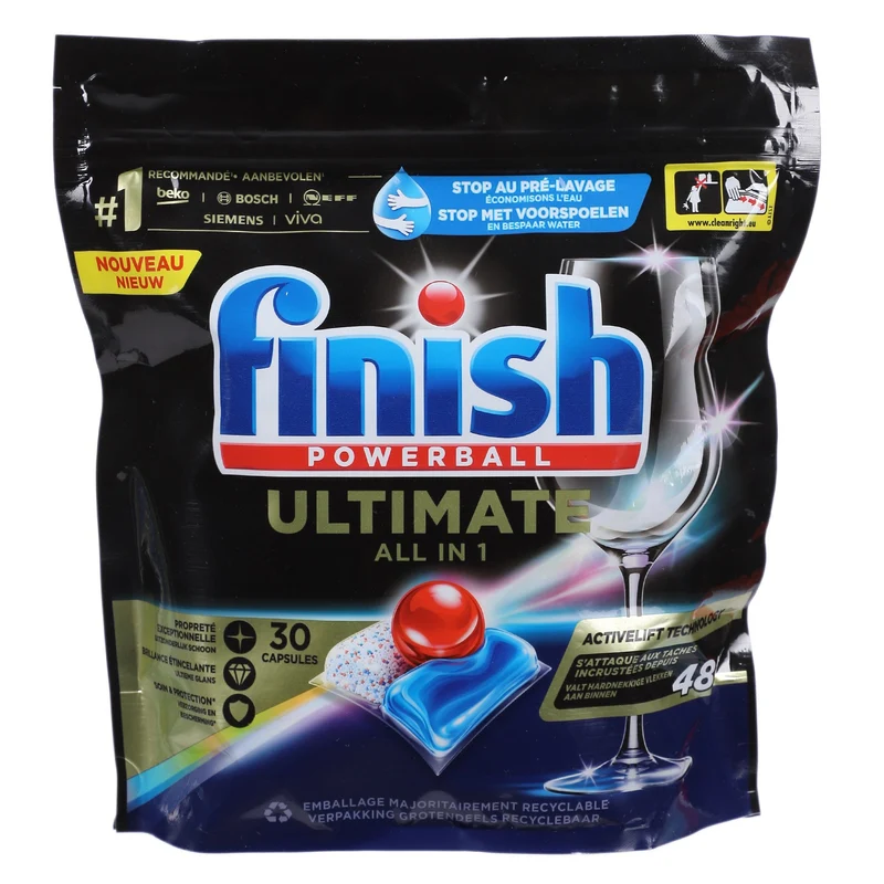 30 tablettes lave-vaisselle all in 1 ultimate 48h