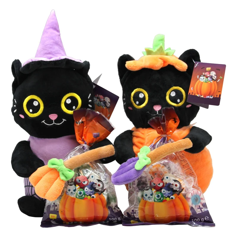 Peluche sachet de bonbon halloween