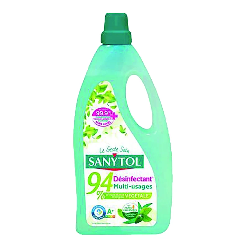 Nettoyant désinfectant sols et surface 94% végétal eucalyptus et menthe