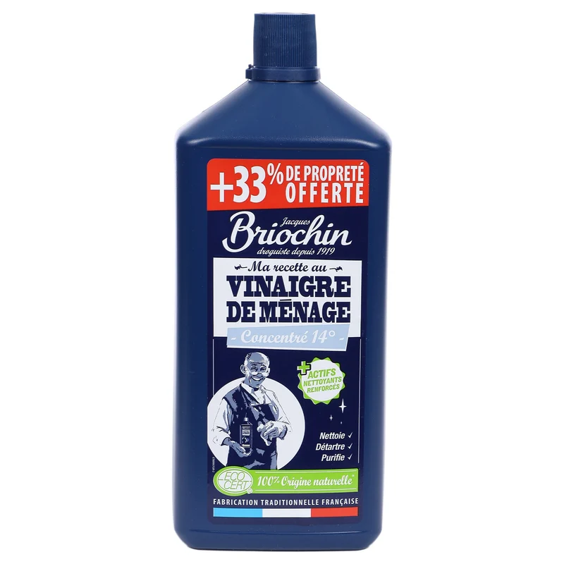 VINAIGRE DE MENAGE CONCENTRE ECOCERT +33% GRATUIT