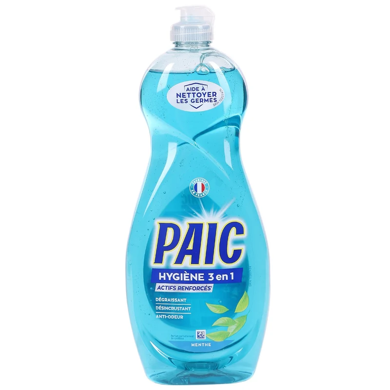 Liquide vaisselle hygiène 3 en 1 menthe