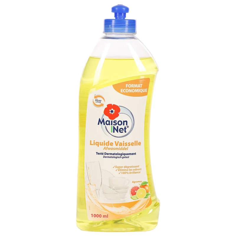 Liquide vaisselle concentré au bicarbonate