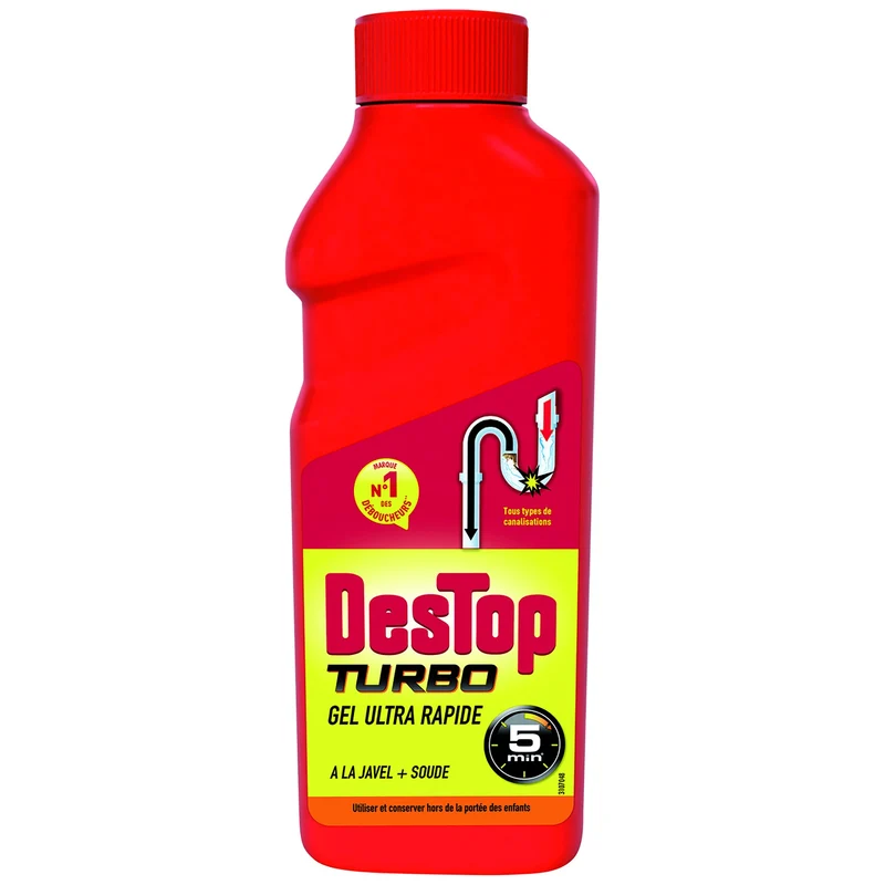 Gel déboucheur turbo 5 min