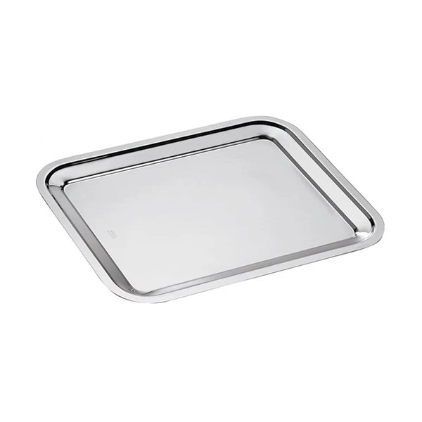 Plat rectangle en inox Dribbling 30 cm Inoxriv