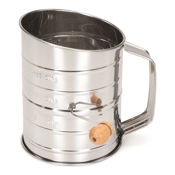 Tamis à farine rotatif inox 408g Patisse