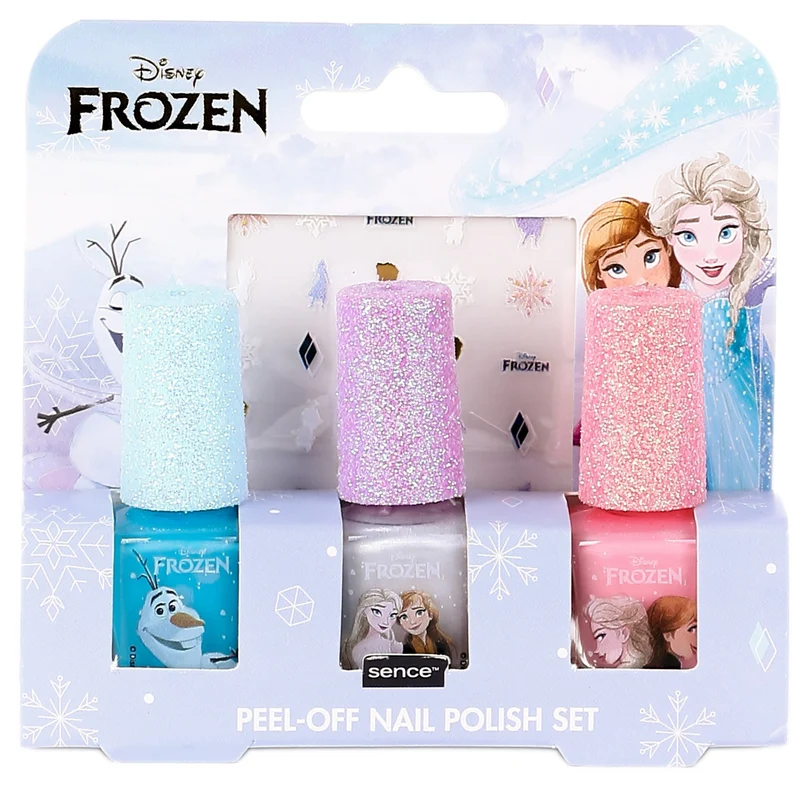 Coffret de 3 vernis à ongle enfant La reine des neiges