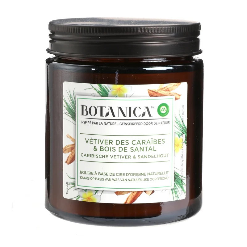 Bougie vétiver et bois de santal