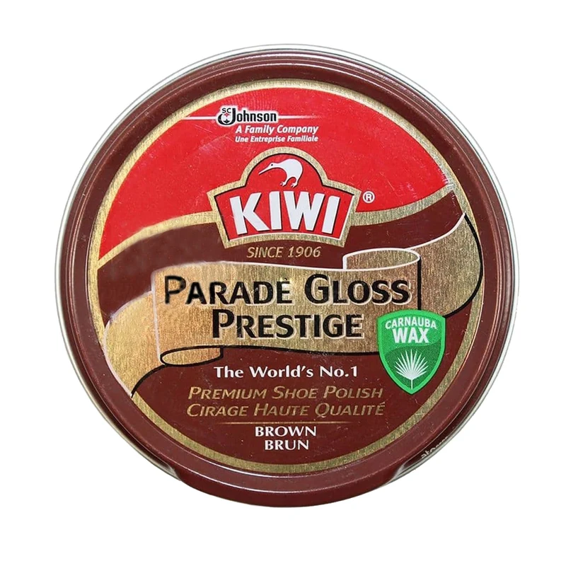 Pot de crème de cirage marron