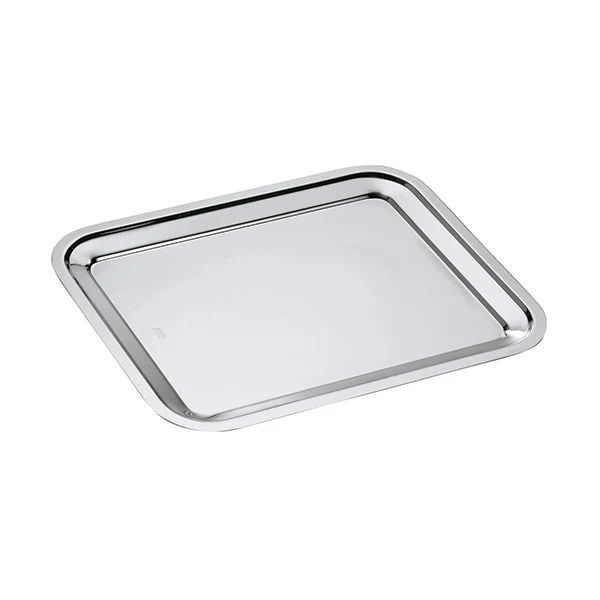 Plat rectangle en inox Dribbling 35 cm Inoxriv