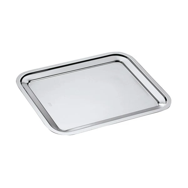 Plat rectangle en inox Dribbling 40 cm Inoxriv