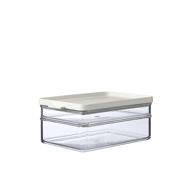 Boite de conservation 2 compartiments blanche Mepal