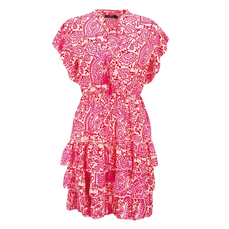 ROBE COURTE 3 VOLANTS DU S AU L