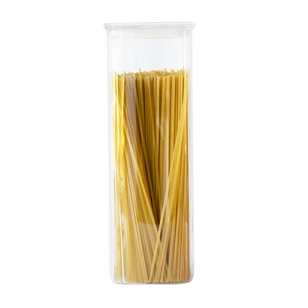 Boite carrée haute en verre 2200 ml Pebbly