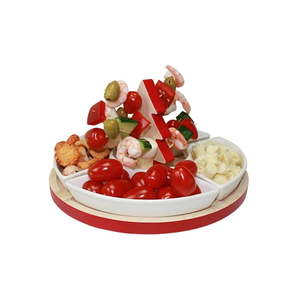 Service apéritif de Noël 4 coupelles Ard'Time