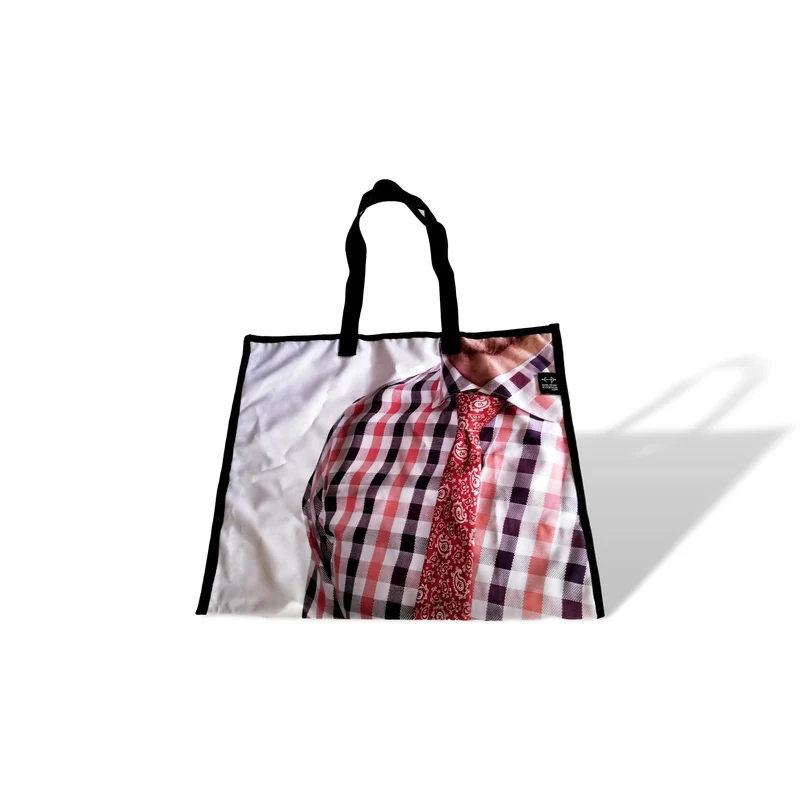 Sac à Fourre-tout - sac à course - Sac écoresponsable - blanc, bleu, rouge image de cravate
