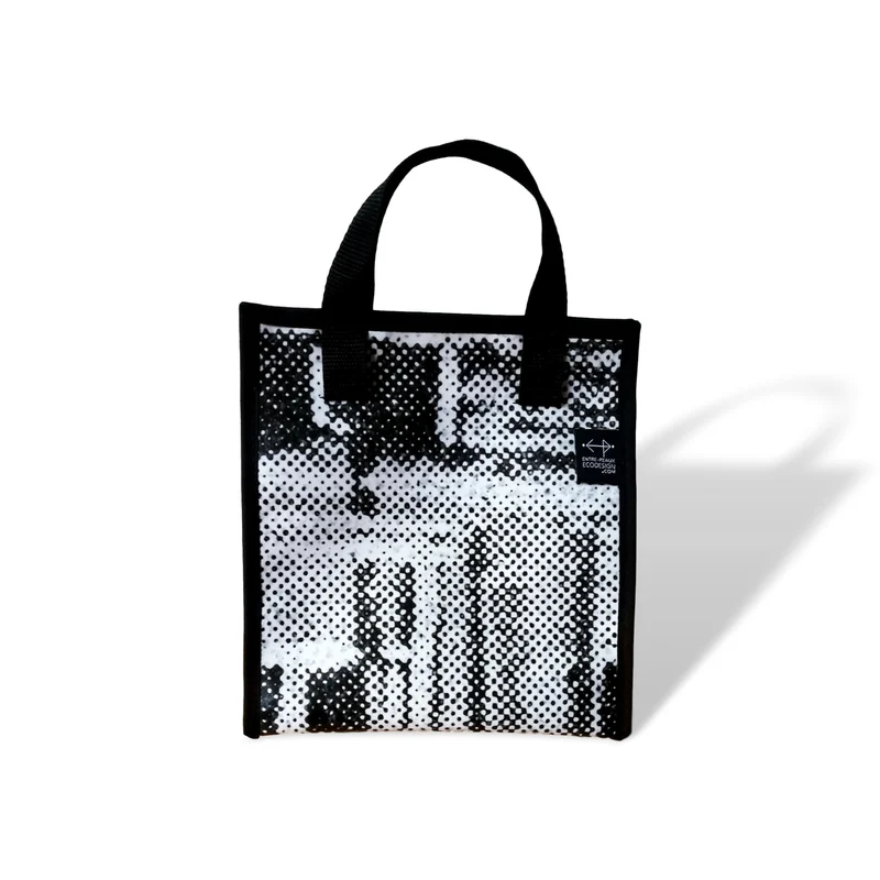 Sac à lunch noir et blanc