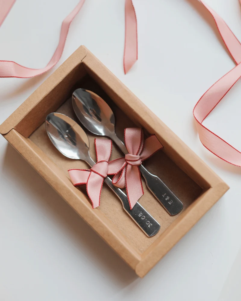 Coffret 2 Cuillères I 100% Personnalisables